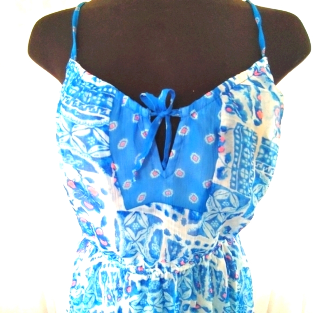 Blue floral summer dress - Picture 3 of 11
